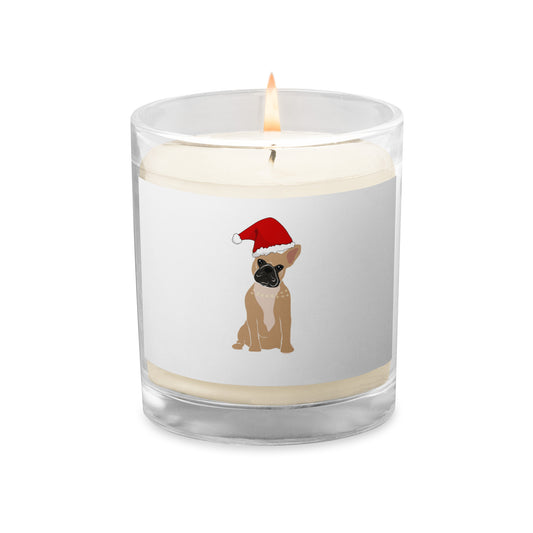 Smash Face Christmas Frenchie Candle