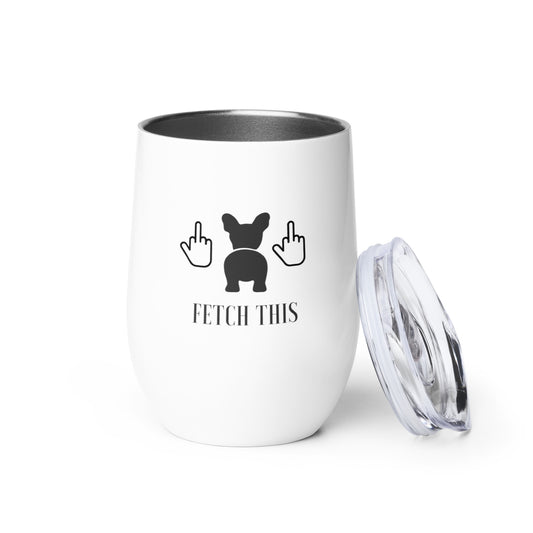 Frenchie Lover Wine Tumbler